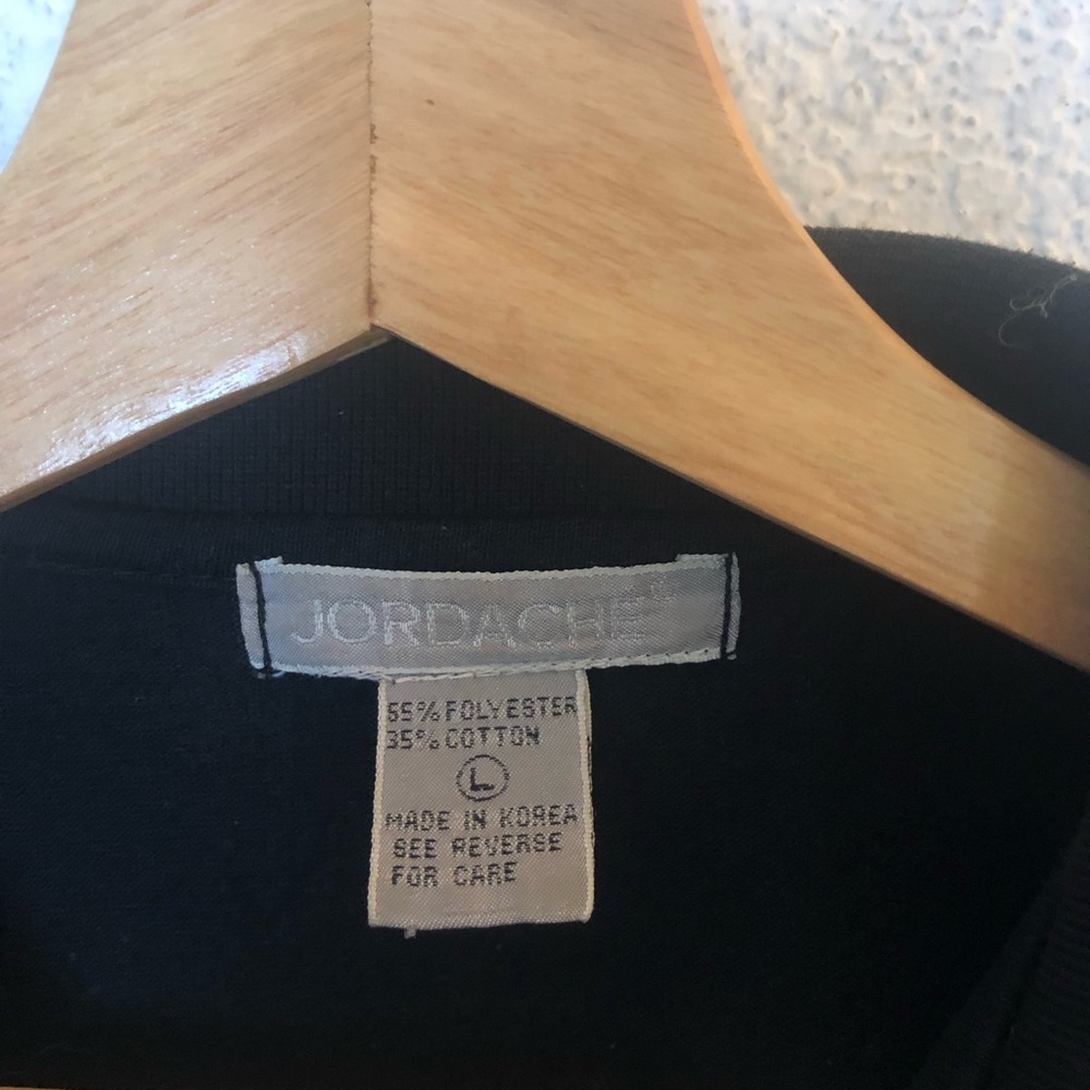Jordache Vintage Sweatshirt Top with Metal Buttons - Picture 2 of 4